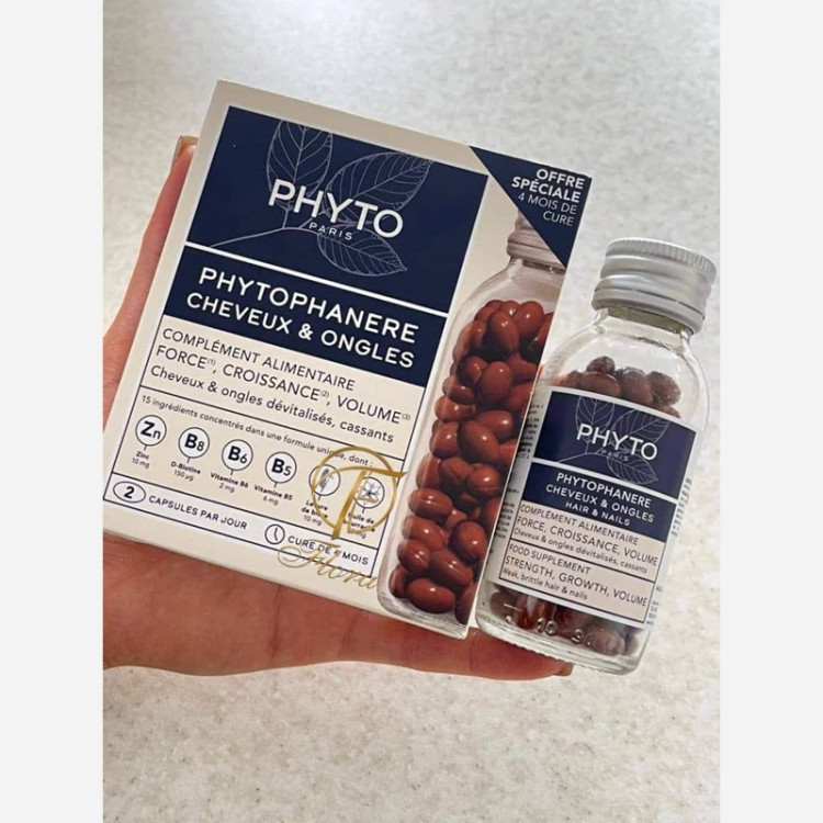 کپسول تقویت مو و ناخن فیتو (Phyto) ضد ریزش و رشد مو 120 عددی اصل