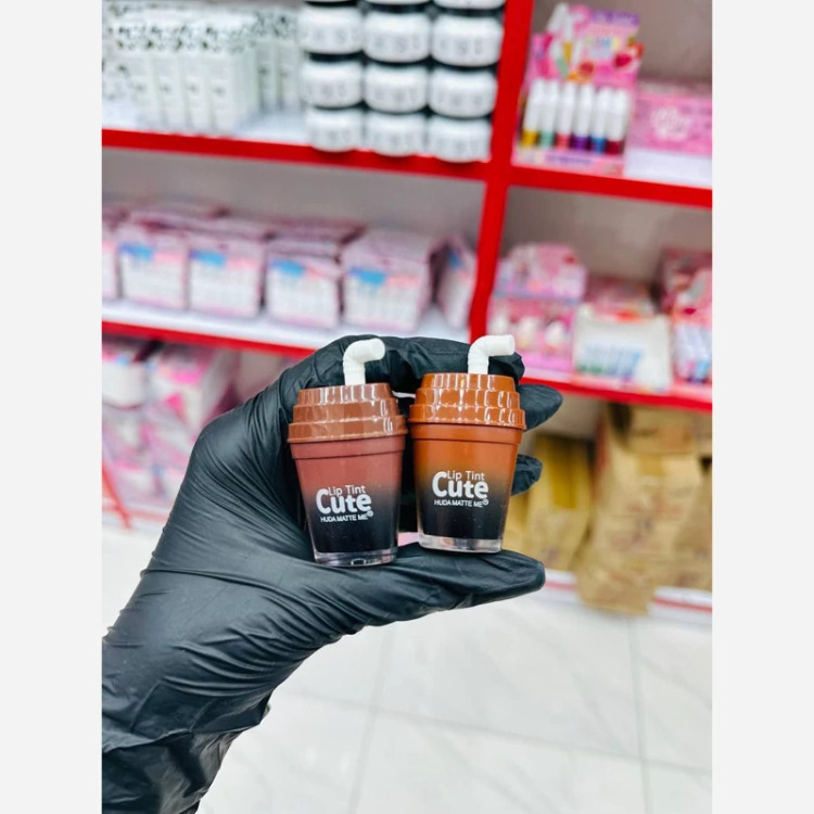 تینت لب لیوانی قهوه ای HUDA MATTE