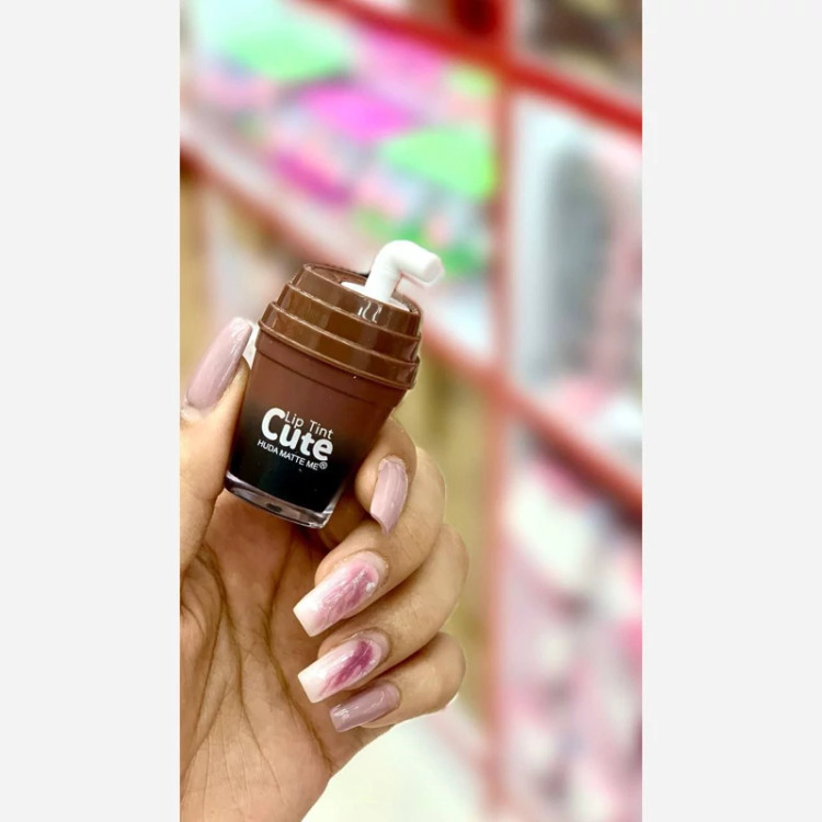 تینت لب لیوانی قهوه ای HUDA MATTE