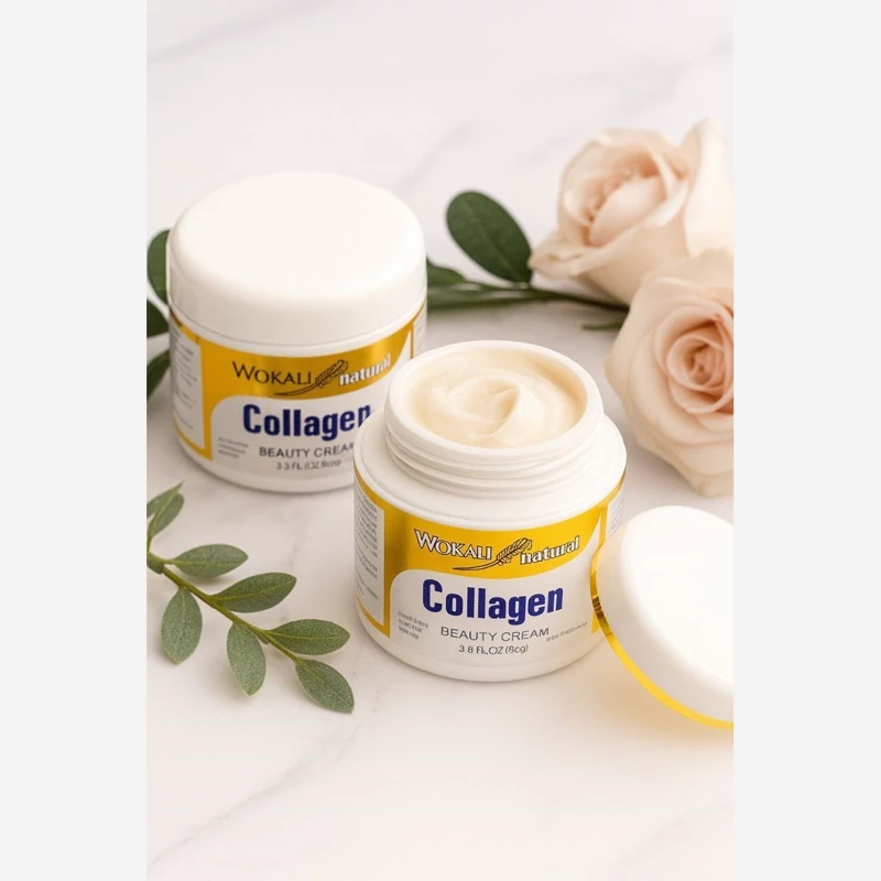 کرم آبرسان و ویتامینه کلاژن وکالی .حجم80g Collagen Wokali اورجینال