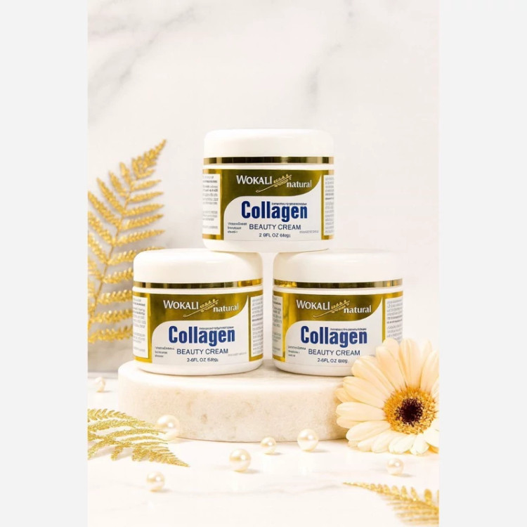 کرم آبرسان و ویتامینه کلاژن وکالی .حجم80g Collagen Wokali اورجینال