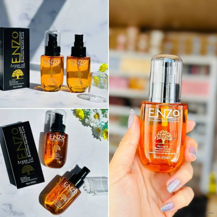 روغن مو آرگان حاوی کراتین برزیلی انزو ENZO