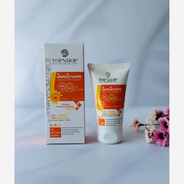 ضد آفتاب SPF90 بی رنگ تاپ شاپ