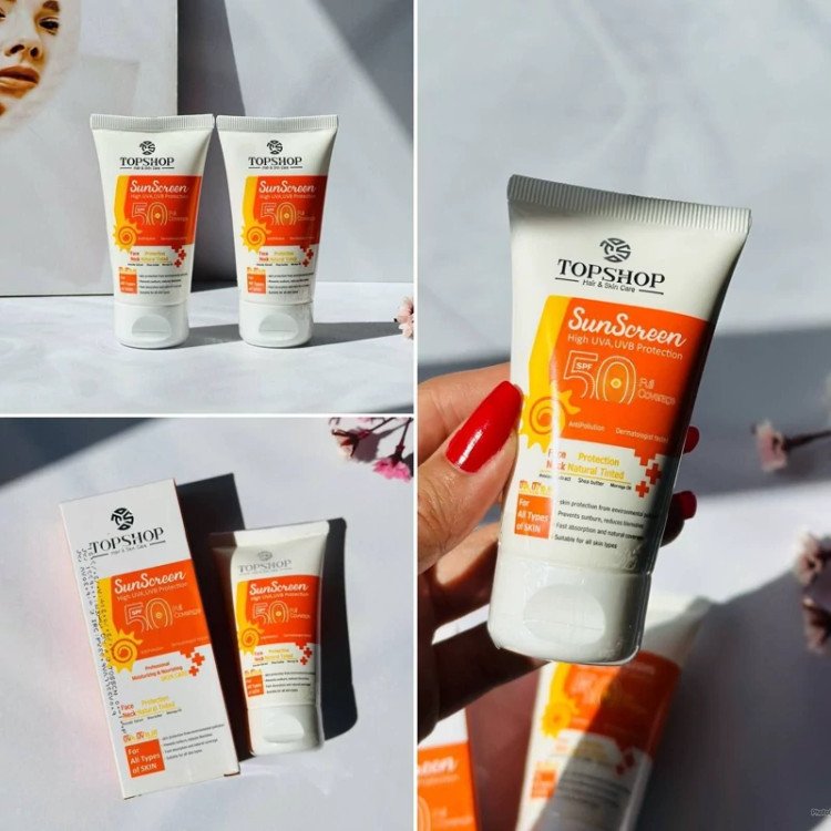 ضد آفتاب SPF90 بی رنگ تاپ شاپ