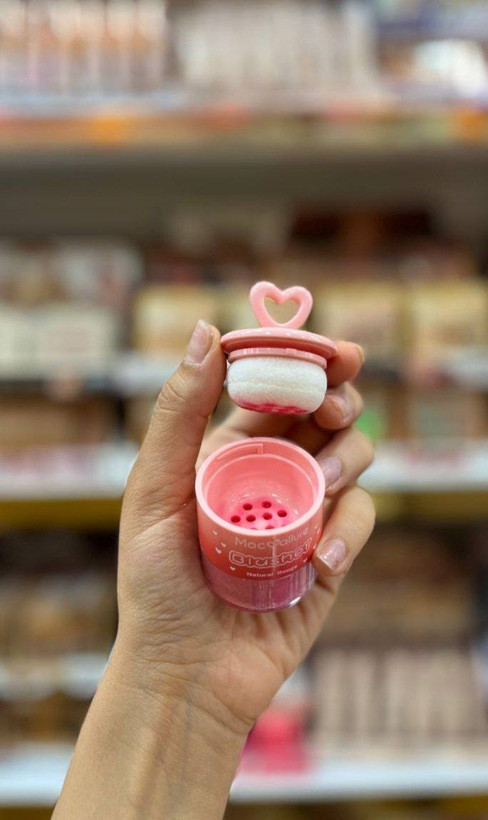 رژگونه پد دار پودری